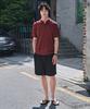 STCO Diems Ice Touch Cable Short Sleeve Knit_Red (Classic Fit)_Dktxb62Csr