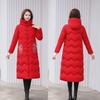 Chinese Style Cotton Jacket Women's 2025 New Korean Version of Winter Mid-length Thickened Ethnic Style Down Padded Jacket Over the Knee