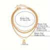 4-piece Retro Minimalist Men's Metal Pendant Necklace Set - Fashionable and Avant-garde Men's Personalized Vintage Jewelry