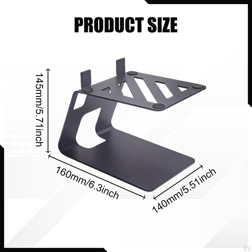Carbon Steel Desktop Speaker Stand, Sturdy C-shaped Construction, Space-saving, Versatile Audio And
