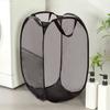 Mesh Up Laundry Hamper Clothes Collapsible Hamper For Laundry Foldable Hamper For Travel Light Bulb Storage Organizer Containers
