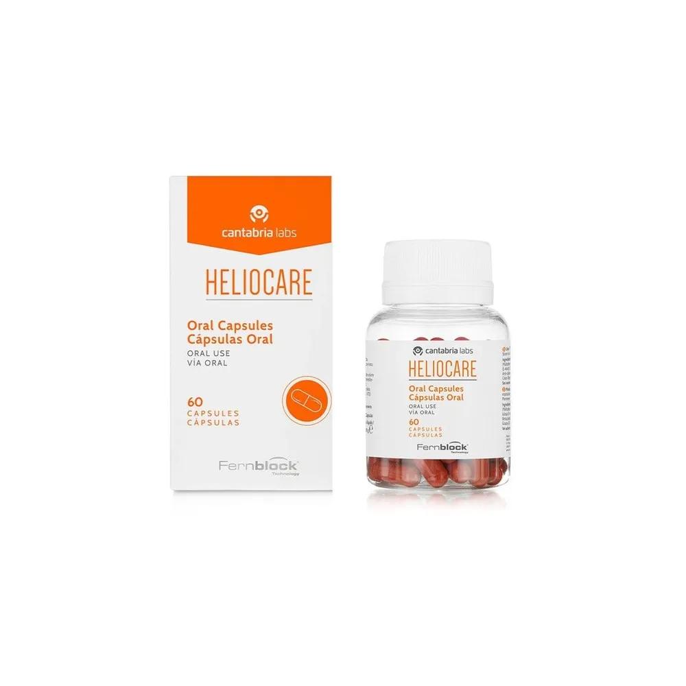 HELIOCARE Heliocare Capsule Orali 60 Capsule Solare Orale Antiossidante, Previene il Fotoinvecchiamento