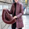 Fashion Women's Coats Winter Long Parkas Hooded Faux Fur Collar Loose Thick Warm Women Jackets