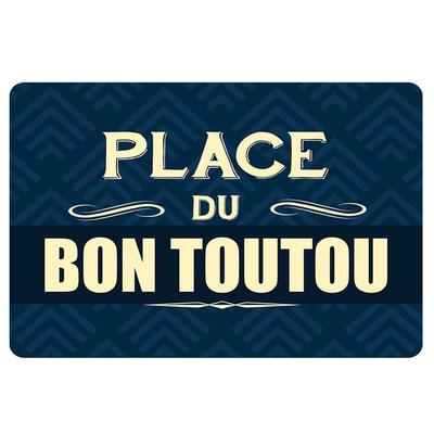 [Q2414] - Interior / Car Mat 'Messages' (Place Du Bon Toutou) - 80x60 Cm