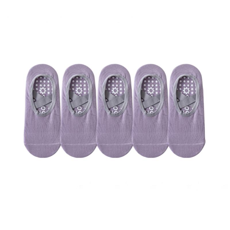 5 Pairs socks Yoga for Women Nylon Pure Cotton Non Slip Section Bandage Sports Ballet Dance Sock Moisture Absorption