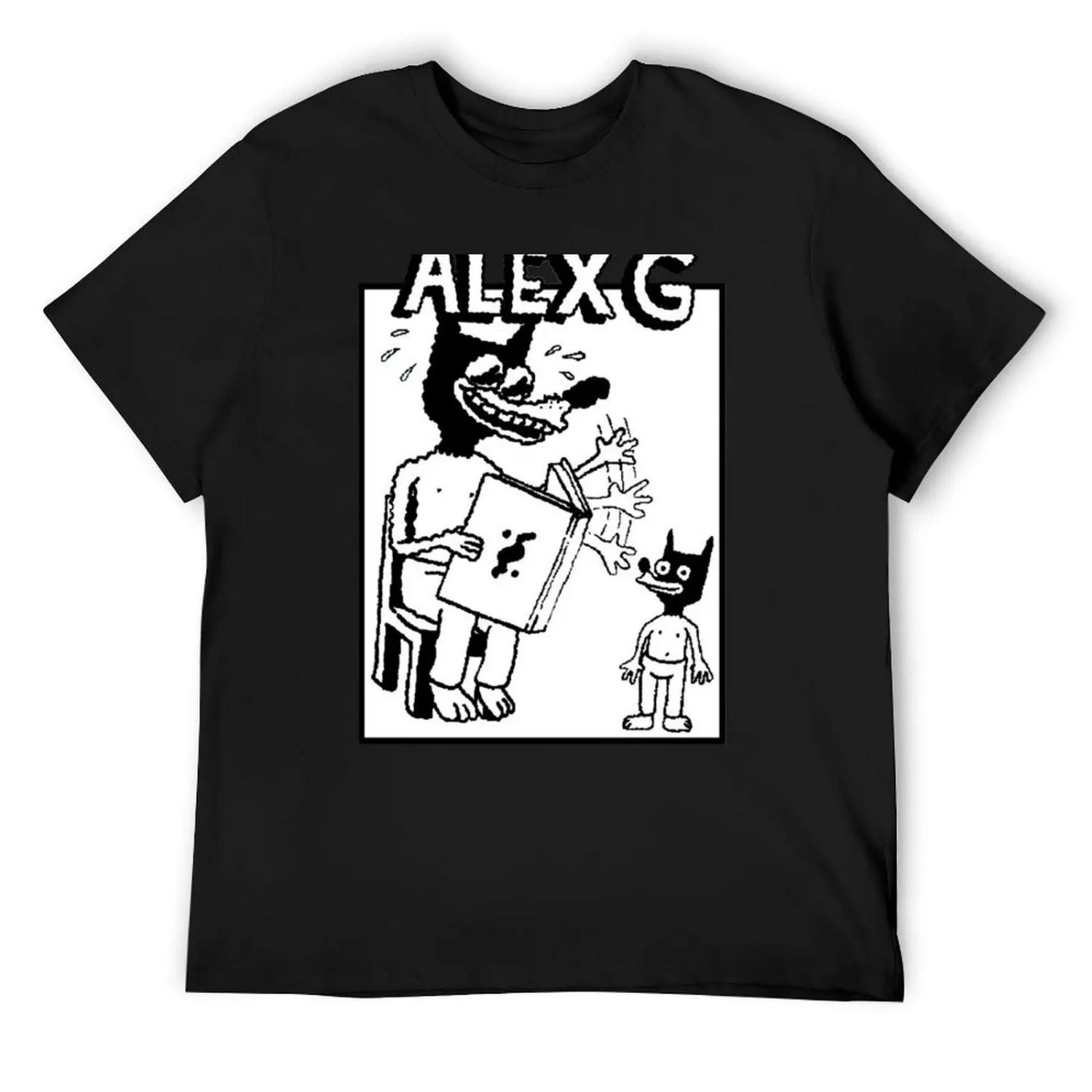 

(Сэнди) Alex G Storytelling логотип Базовая футболка для мальчиков с принтом животных affliction shirts смешные футболки мужские S чёрный