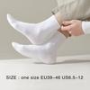 3 Pairs High Quality Casual Men's Business Socks Soft Breathable Cotton Socks Quick Drying Black White Long Sock