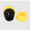 Yellow 6-Point Hose Repair Connector & Quick Extension Fitting.