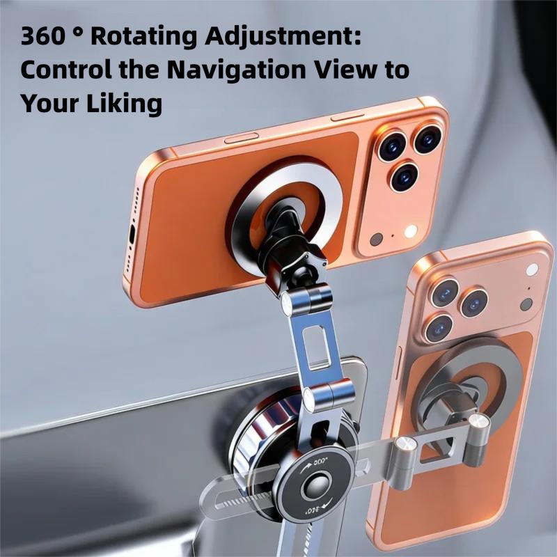 720° Rotation Magnetic Car Phone Holder Stand Extendable Magnet Cellphone Bracket For iPhone 17 16 15 Pro Max 14 13 12 Samsung
