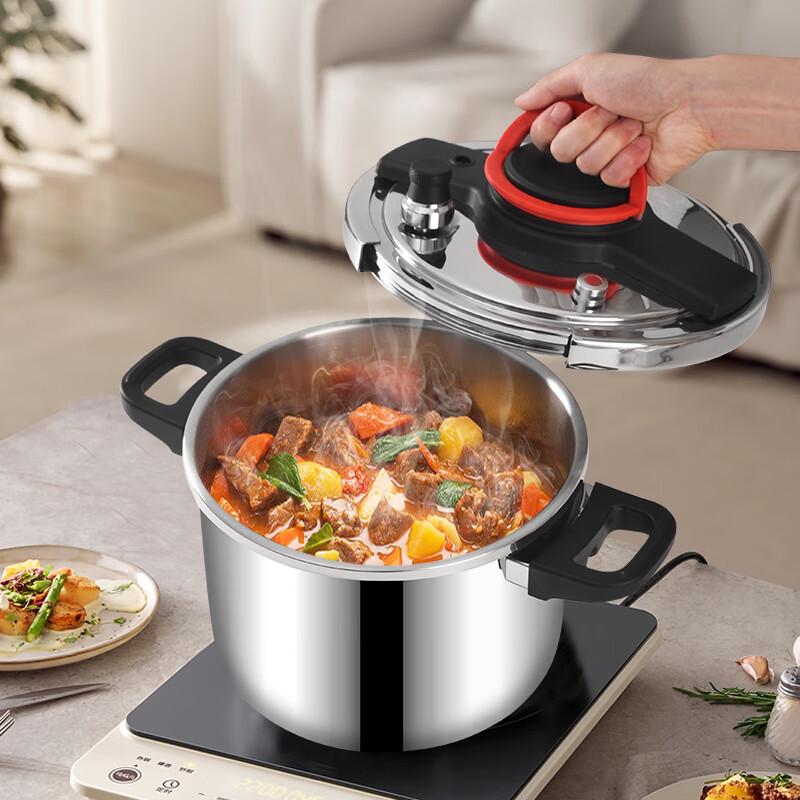 Shuangxi 304 Stainless Steel One-Hand Opening Pressure Cooker
