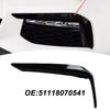 For BMW 5-Ser G30 G31 Front Bumper Fog Light Eyelid Cover For M-Sport 16-20 Trim Molding Eyebrow Eyelid Cover Accessories