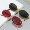 Classic Trendy Fashion Sunglasses Vintage UV Protection Sunglasses Retro Oval Sunglasses  Women Use