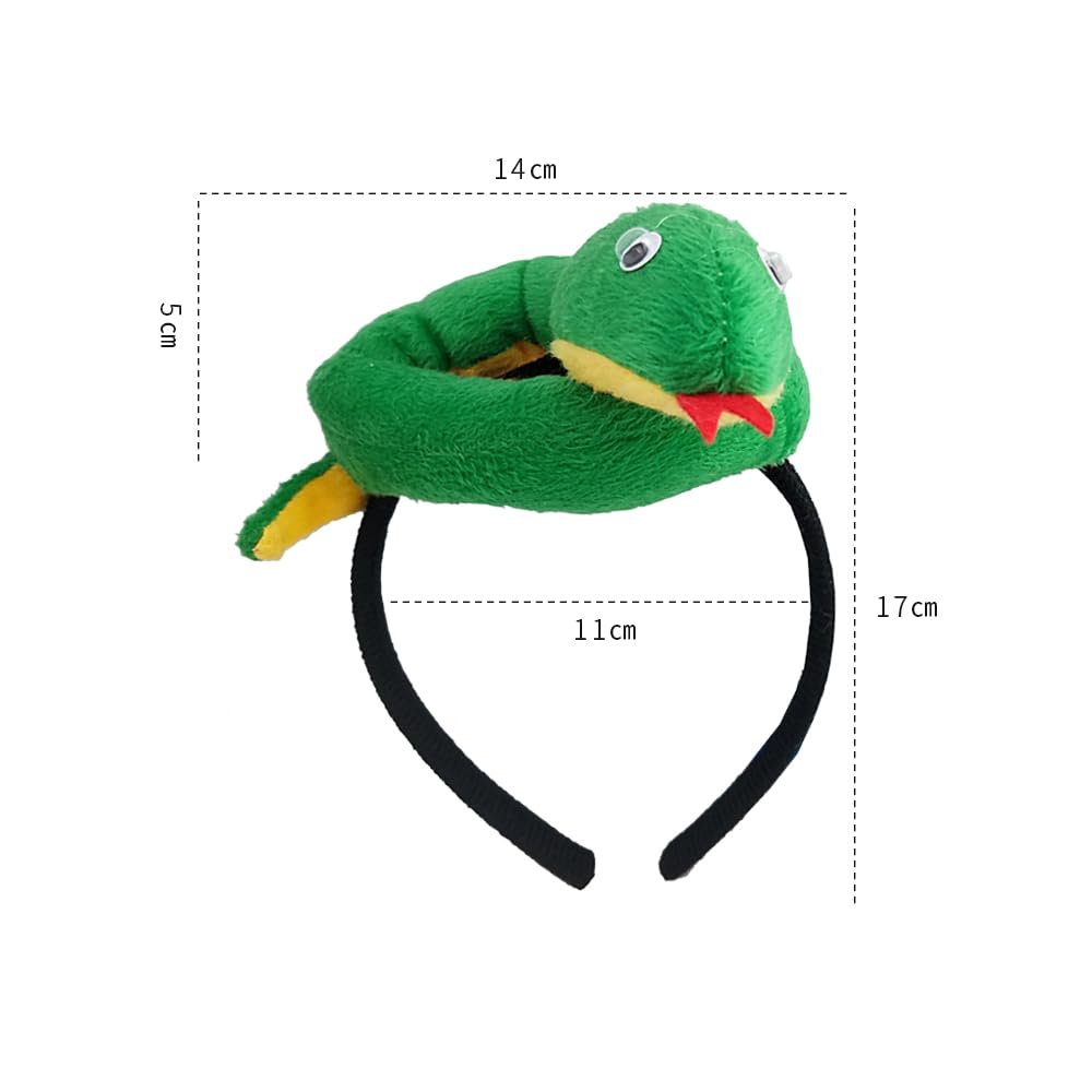 A Cute Snake-design Headband Perfect for the Year of the Snake In 2025. A Great Animal Cosplay Item for New Year's, Christmas, and Halloween (style A)
