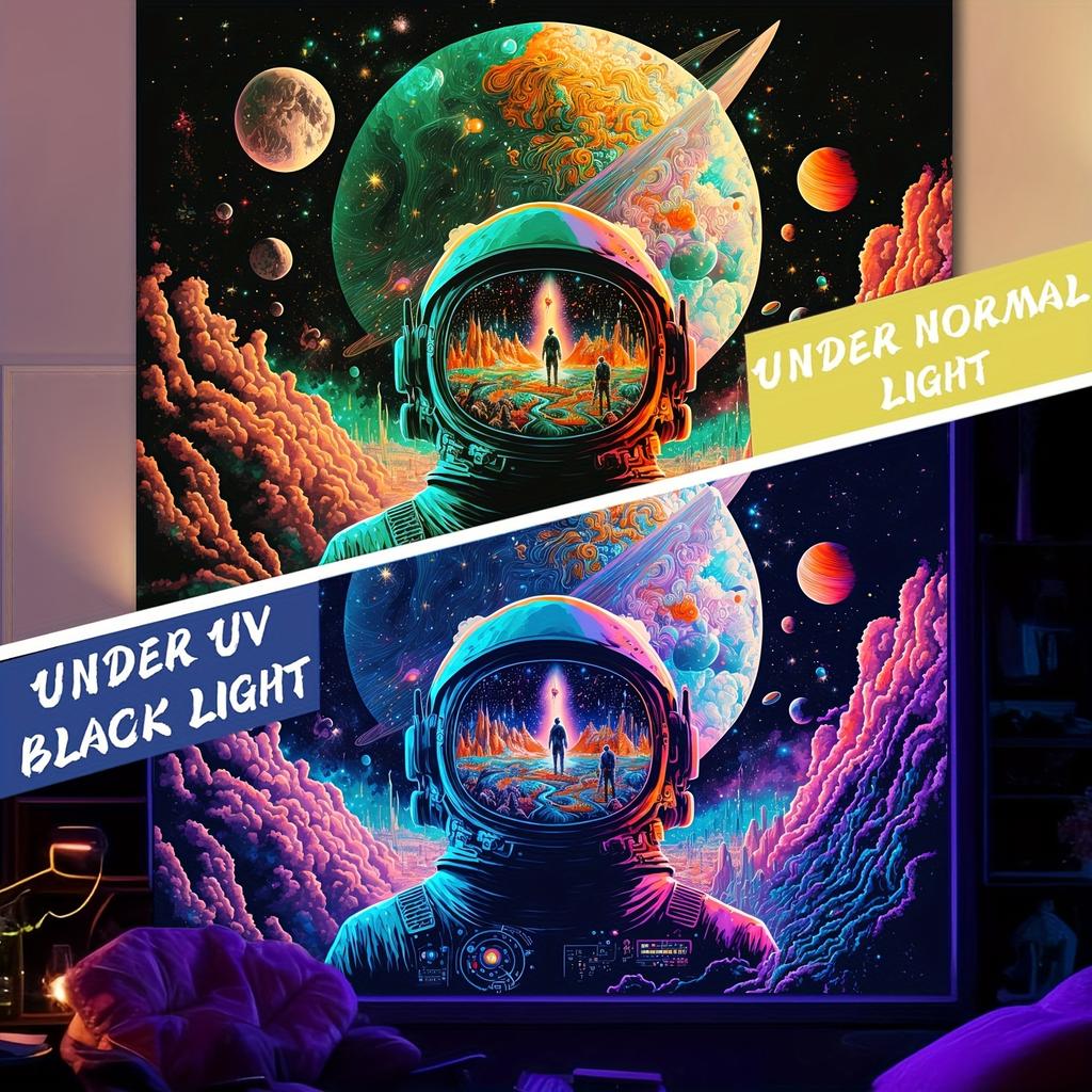 VIKAMA Cosmic Tapestry Cyberpunk Starry Night Wall Decoration Gaming Room Wall Decoration Fantasy Neon Space Modern Home Decora
