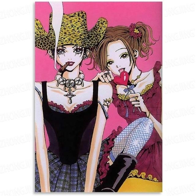 

Японское аниме Черный камень Нана Холст Картина Плакат и картина Настенный художественный декор Печать Семья Гостиная Спальня Hoom Украшение 40X50cm Unframed