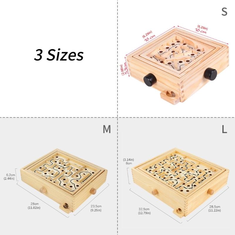 Cognitive Training Bead Maze Toy Labyrinths Puzzle Game For Children Space Training and Fine Motor Skill Development