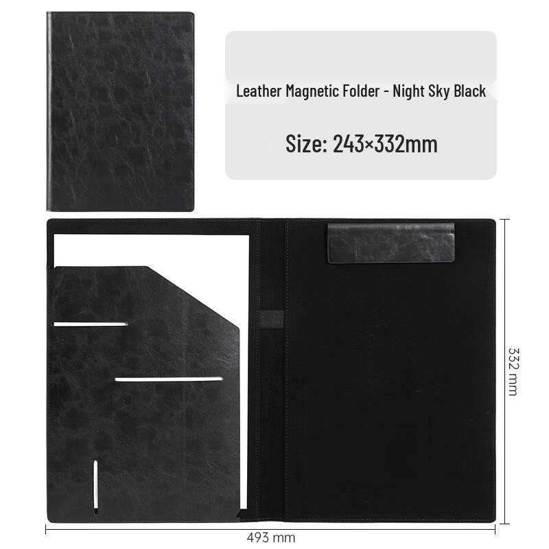 Jundingying A4 Leather Magnetic Document Folder