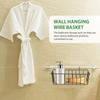 OUNONA Wire Basket Hanging Basket Set of for Shampoo Magazine Sundries Iron Mesh Bath Shelf, Wall-Mounted Storage, 3, Kitchen, Holder, Metal, Storage,