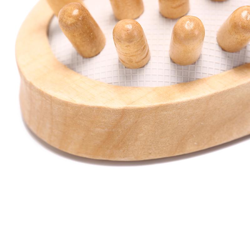 Hand-Held Natural Wood Massager Body Brush Cellulite Reduction Slimming Massager