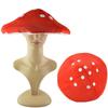 Adult Stuffed Mushroom Shape Hat Christmas Party Plush Hat Adult Carnivals Photography Hat Halloween Party Festival Hat