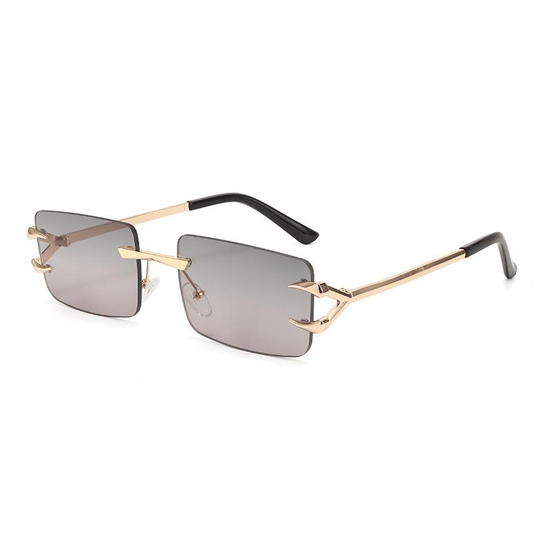 New trimmed rimless glasses featuring devil claw frame sunglasses fashionable and colorful eye-catching sunshade sunglasses