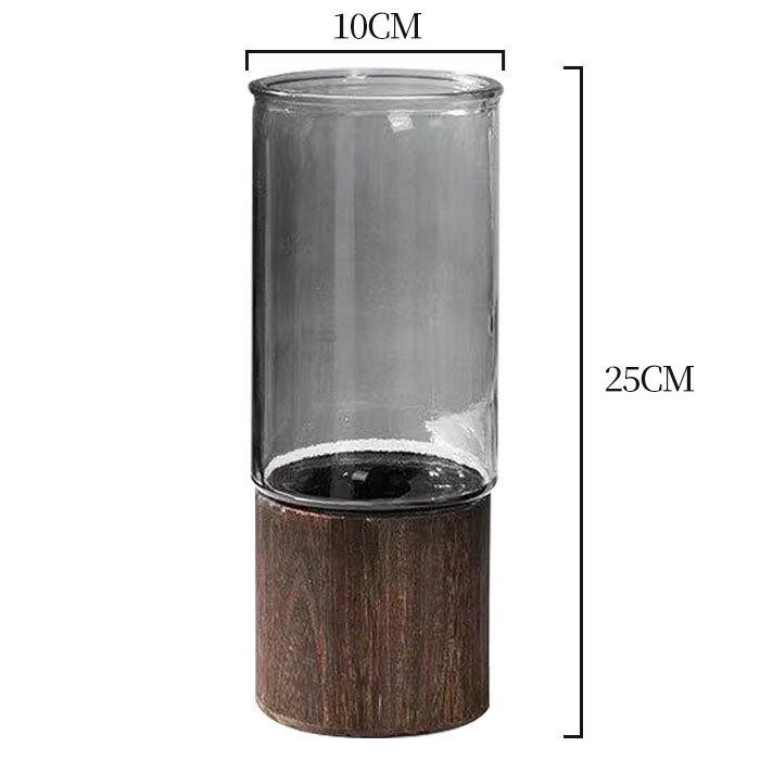 Velká skleněná váza s dopravou zdarma – Špičkový styl Ins, Průhledná hydroponická láhev na čerstvé květiny, Domácí dekorace