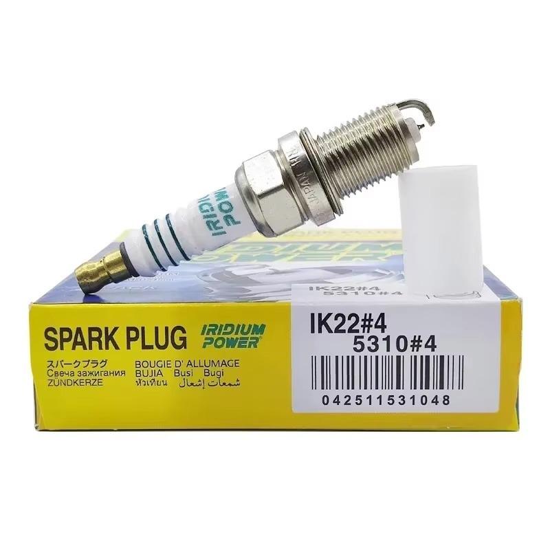 4PCS IRIDUIM spark plug IK22 high quality auto Spark Plugs ignition plug for 5310 BKR7EIX BKR7EIX-11 BCPR7EIX 4pcs