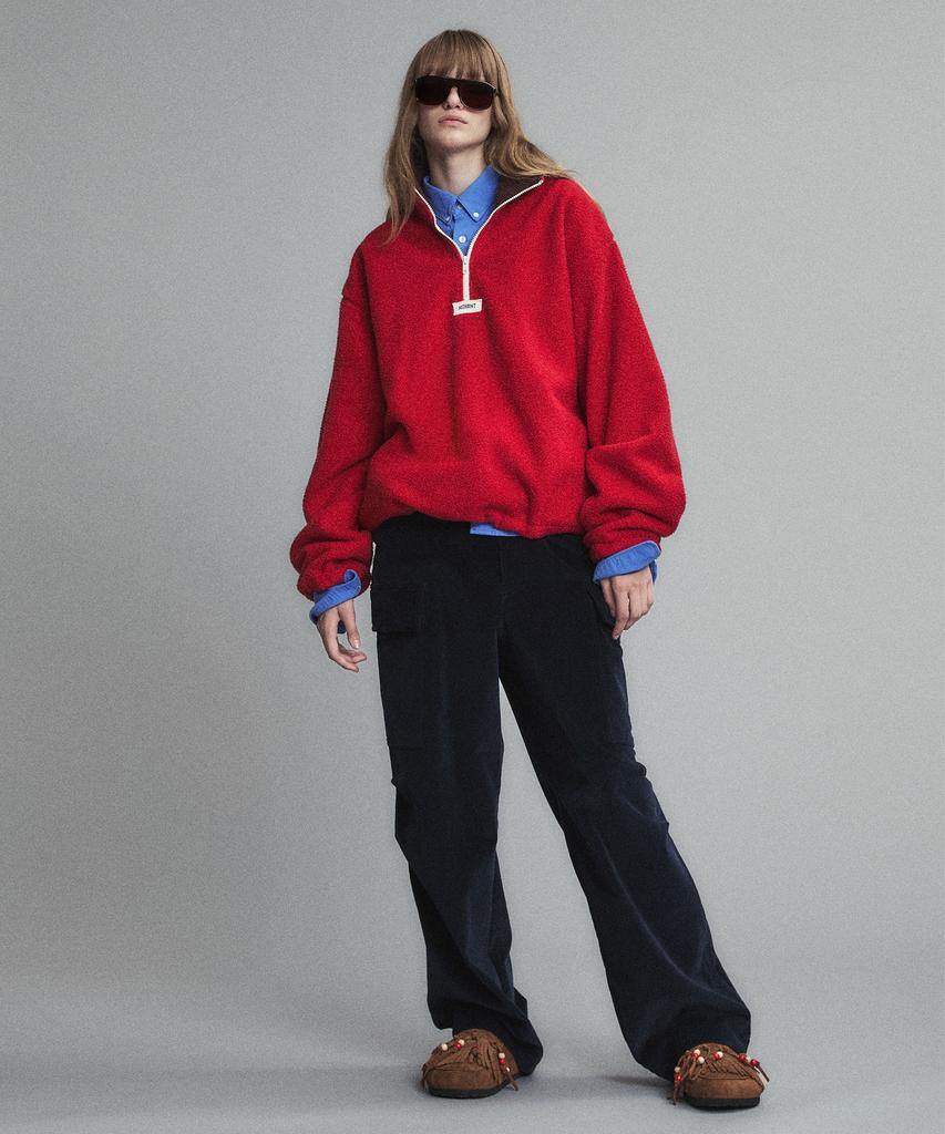 NOHANT Corduroy Utility Cargo Pants Navy