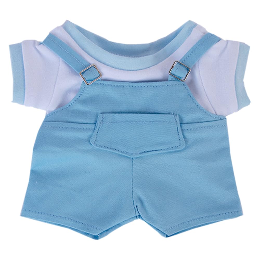 niannyyhouse 10cm, 15cm, 20cm Plush Clothes, T-shirt, Suspenders, Strap Dress, Dress-Up Cotton Doll, Accessories (a1, 20cm)