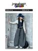 Girls' Spring/Autumn Plaid Wide-Leg Pants 2025 - Trendy Big Girls' Korean Scimitar Style