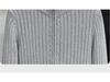 American Autumn/Winter Solid Color Zippered Knit Cardigan: Trendy Korean-Style Men's Outerwear