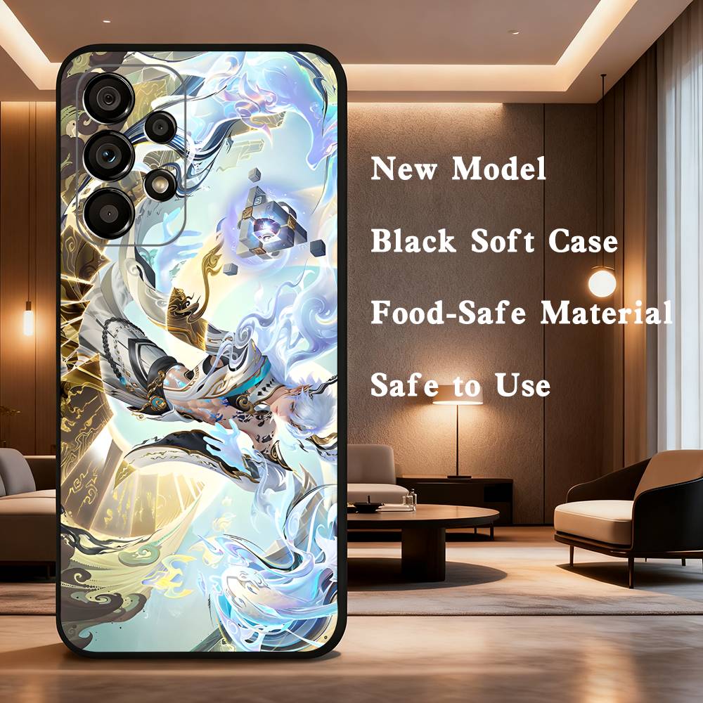 

The game Honor of Kings Phone Case For Samsung Galaxy A73,31,32,72,41,53,52,71,22,5G,Note,J7,8,9 Soft Black Silicone Cover SamsungNote9