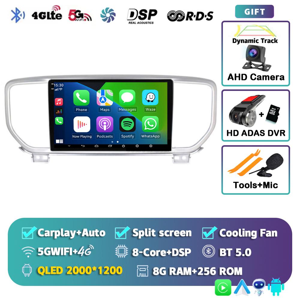 Android 14 Carplay Auto Car Radio For Kia Sportage 4 QL 2018 2019-2022 Multimedia Video Player Navigation GPS 2din DVD 4G Stereo