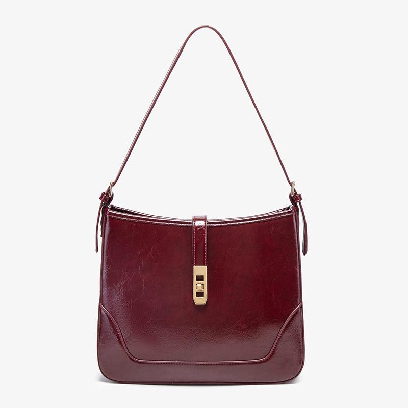 Red Large Capacity Shoulder Big Bag Women'S High-End Sense Retro Tote Medieval Bride Wedding Bag Women'S Bag