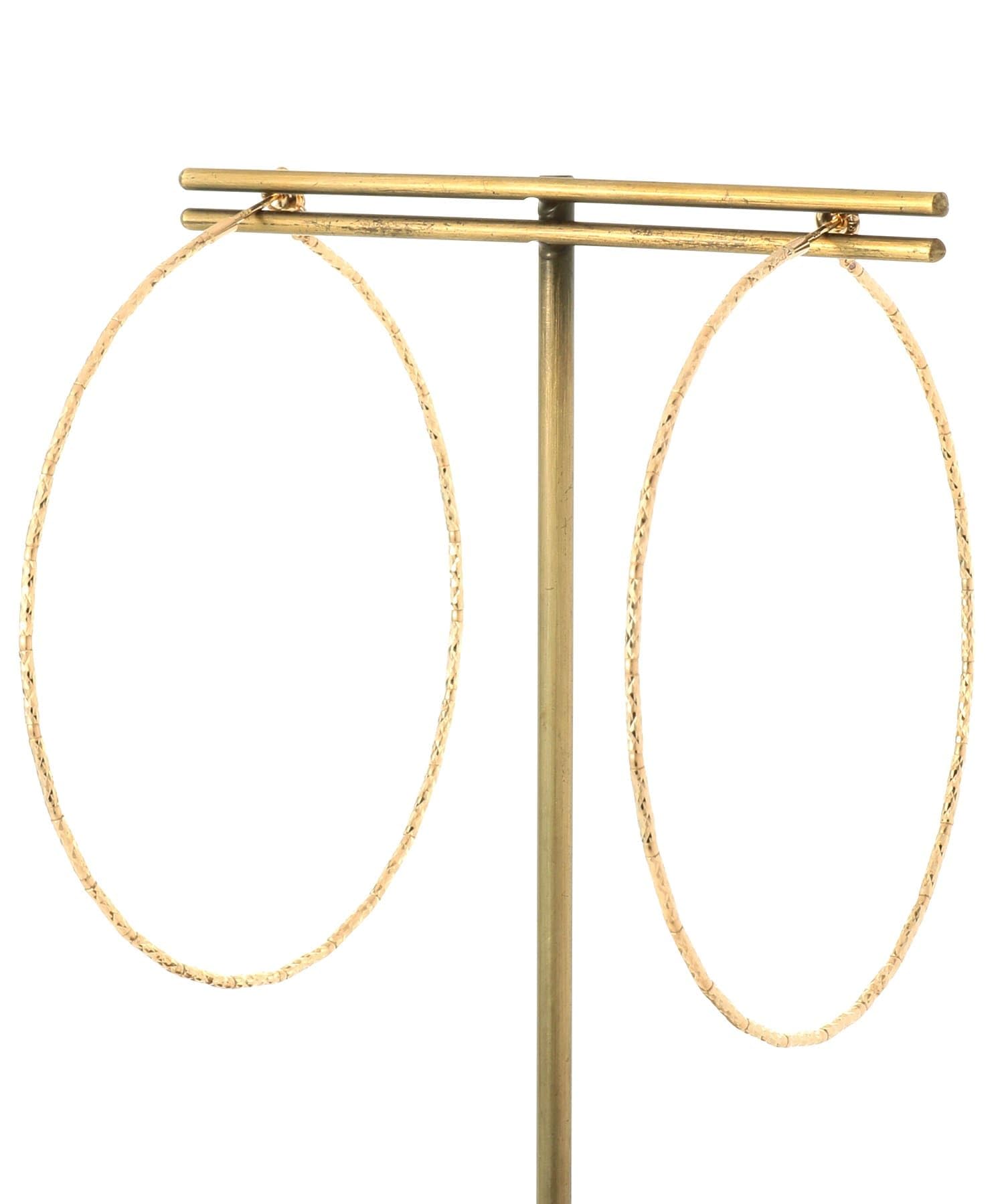 

Earrings K18 Mirror Cut Beads Hoop Earrings 40571989 Yellow Gold 00 [Kokoshnick] (Large) Women s (100)