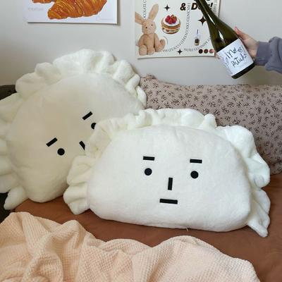 Oreiller d'humeur dumpling ins mignon poupée en peluche de forme spéciale oreiller de chevet coussin de décoration pour canapé chambre