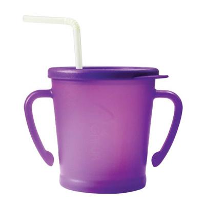 Agaphra Infant Magic Straw Cup 300ml, 1 Pack, Purple