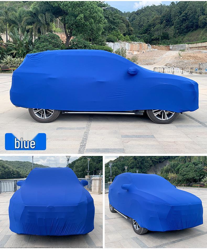 Velvet Tight-Fitting Car Cover for Unveiling, Advertising, and Dust Protection