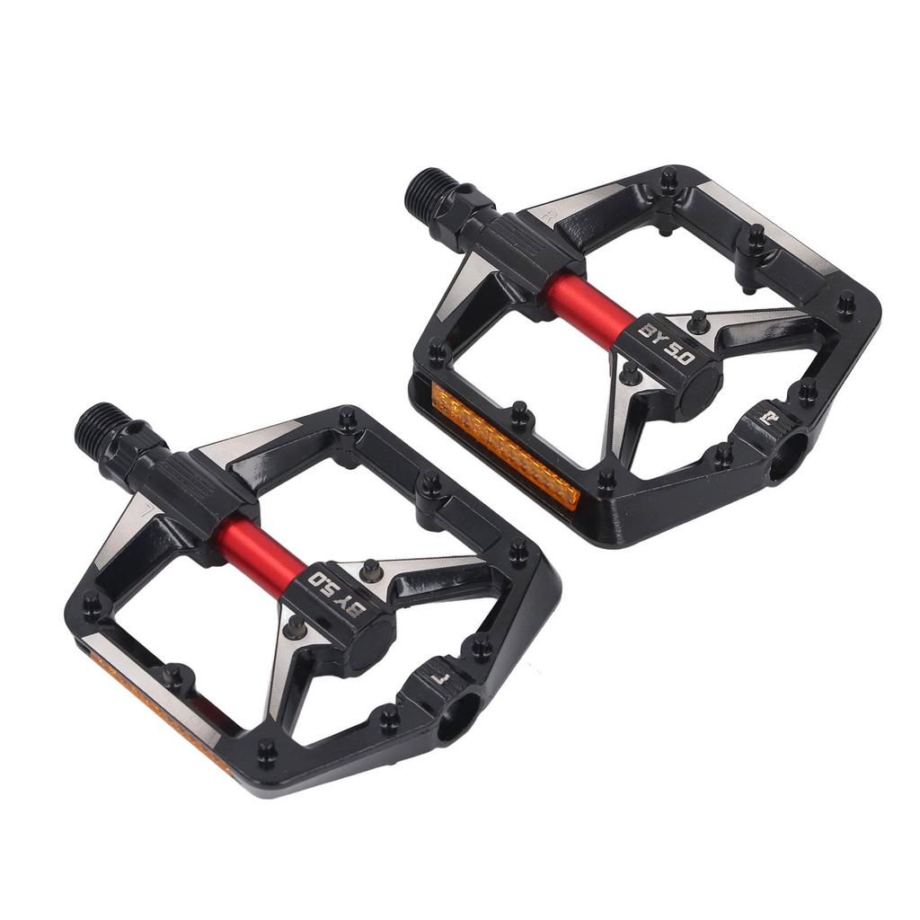 2Pcs Cycle Pedal Aluminum Alloy Dual Bearing Non Slip Reflective Pedal Replacement