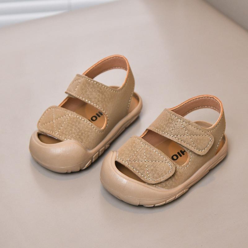 Anti-Collision Baby Shoes, Minimalist Girls' Closed-Toe Sandals, Walking Shoes, Infant Soft-Sole Summer Versatile Footwear.