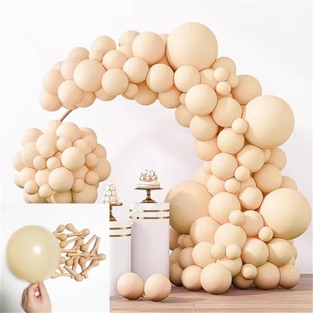 5/10/12inch Retro Sage Green Ballon Sand White Pink Blue Balloon Birthday Party Decoration Wedding Baby Shower Skin Brown Globos