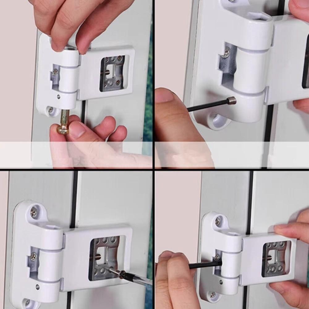 Plastic Steel Door Hinges Security Balcony Door Window Hinge Home Hardware