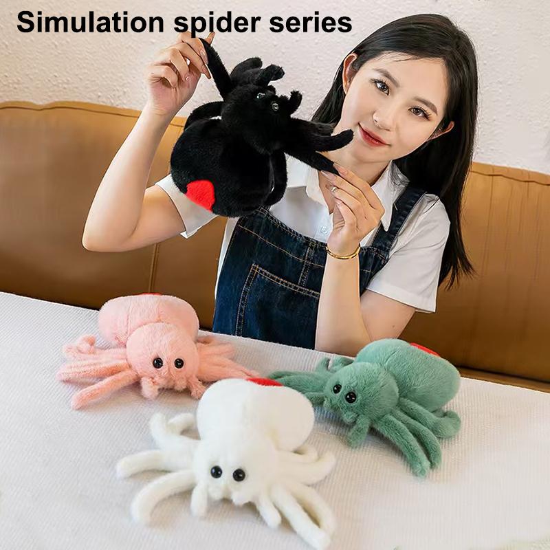 Cute 25Cm Plush Toy Plush Reptile Simulation Spider Hallows' Day Crawling Pet Doll