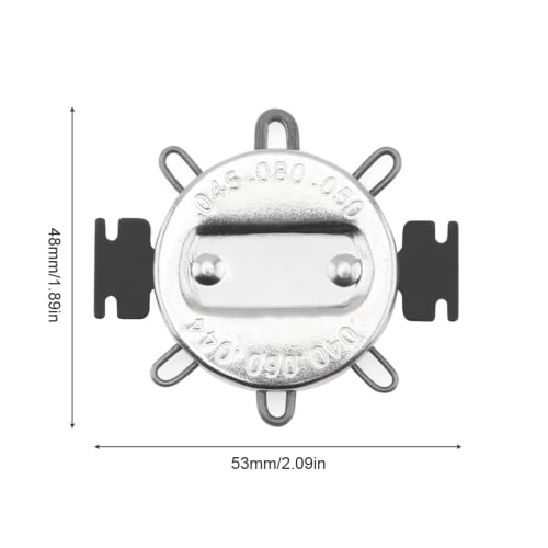 Smgda Spark Plug Gap Gauge, High Hardness Feeler Meter, 0.040-0.080 inch (1-2mm) Fine Adjustment Tool