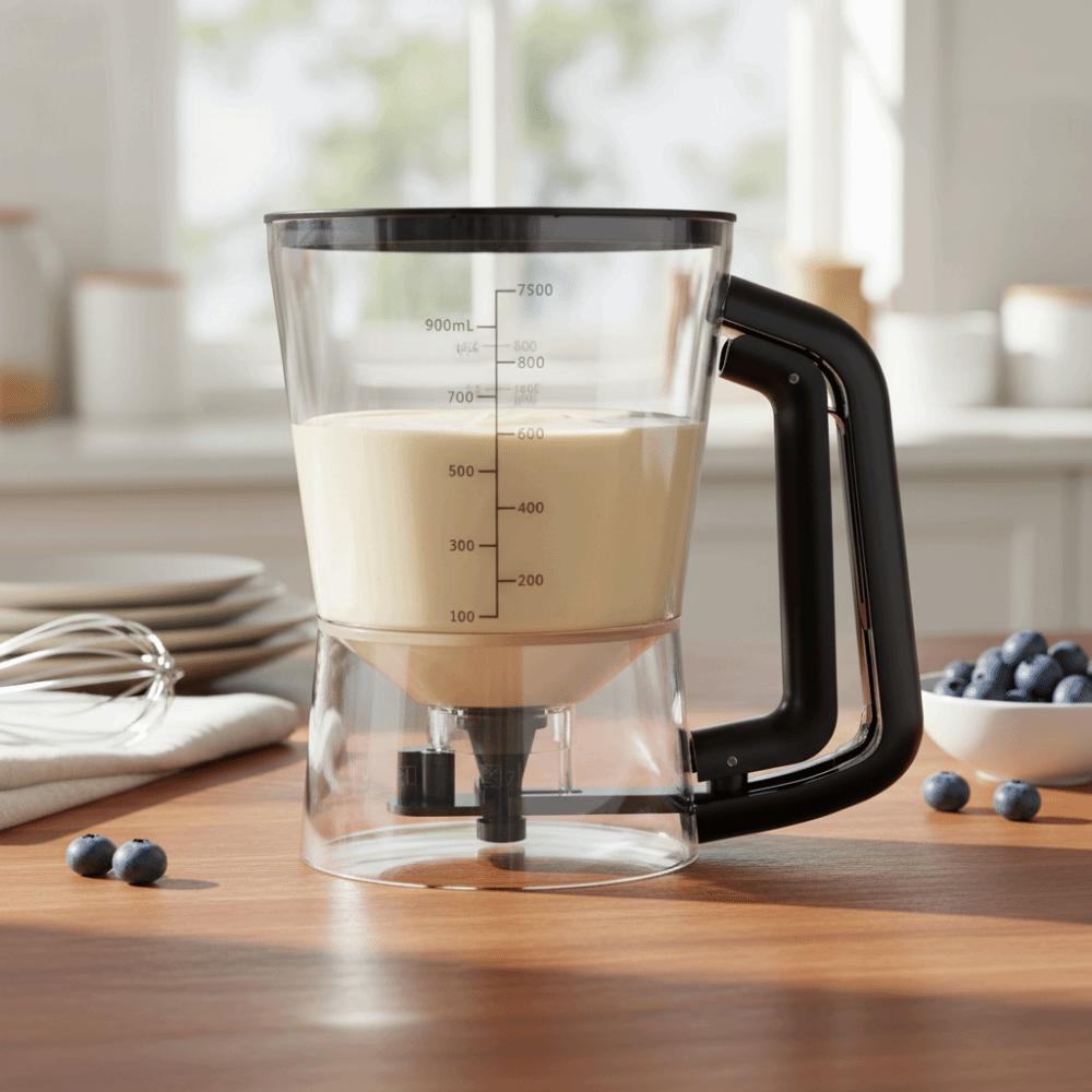 Drip-stopping Valve Batter Funnel Handheld Cupcake Batter Dispenser Crepes