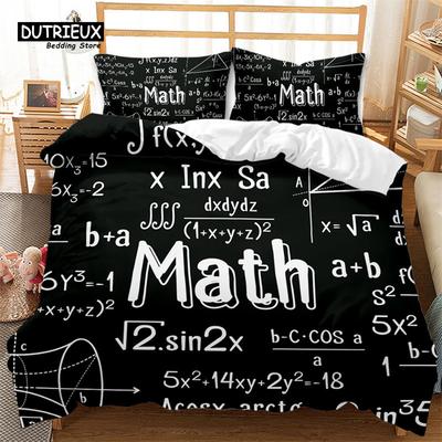 Mathefunktion Bettbezug Mathegleichung Bettwäscheset Doppel Mikrofaser Wissenschaft Geometrie Bettdeckenbezug Pädagogischer Quiltbezug