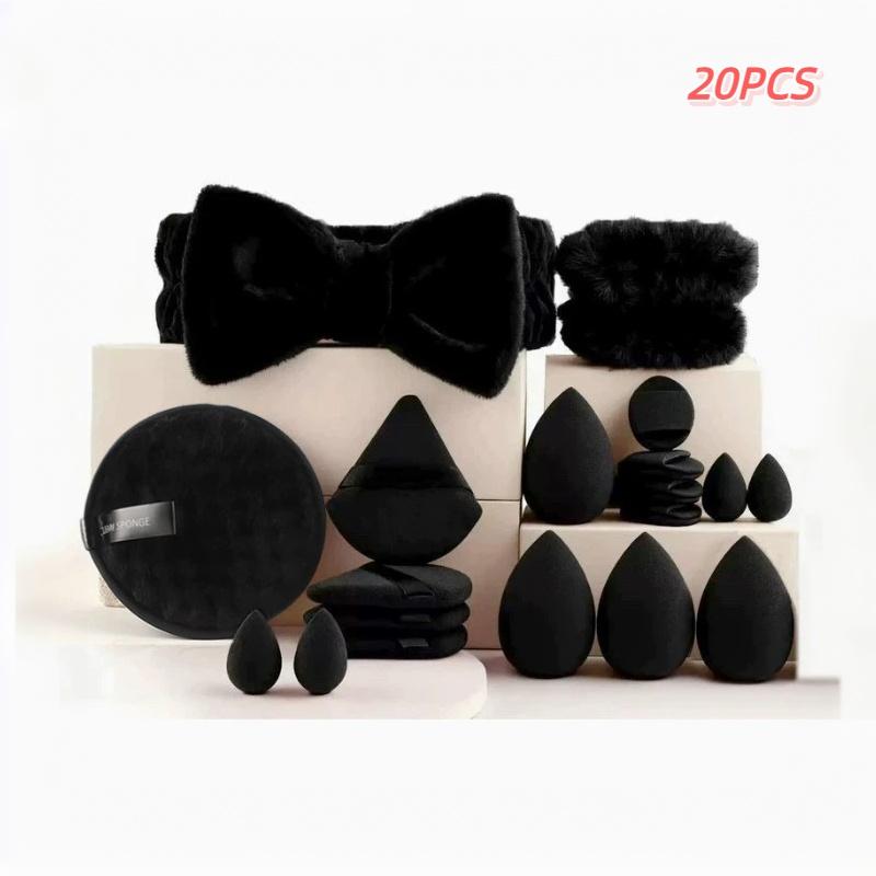20/33Pcs Beauty Set Makeup Tool Kit Makeup Puff/Makeup Brush/Beauty Sponge For Makeup Application And Removal Of Makeup Full Set