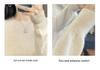 Women's 100% Pure Wool Lace Collar Round Neck Sweater - Autumn/Winter Plus Size Knit Pullover