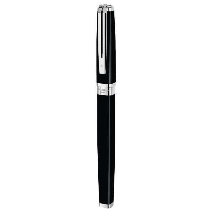 Stylo plume - WATERMAN - Exception - Noir - Plume fine 18K - Attributs plaqué argent