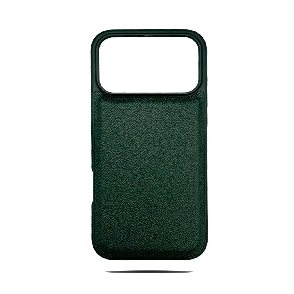 Fashion Magnetic Epsom Leather Case Wireless Charging Friendly Protective Cover for iPhone 17 16 Pro Max